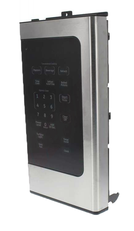 WG02F05313 - Genuine OEM GE Microwave Control Panel Assembly, Stainless